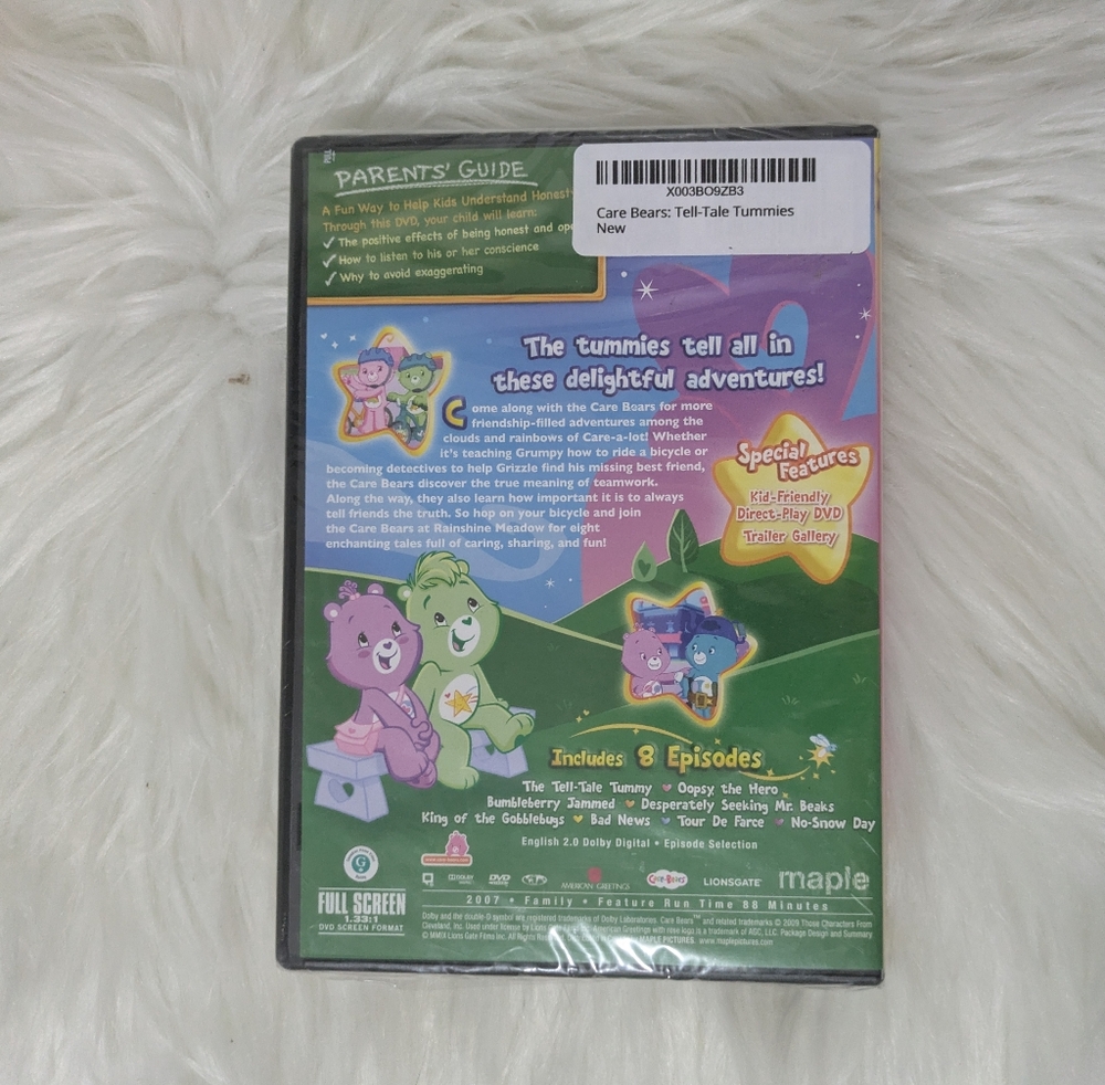 CCO 5 for $25 Care Bears Tell-Tale Tummies Lessons from the heart New DVD - Picture 2 of 5